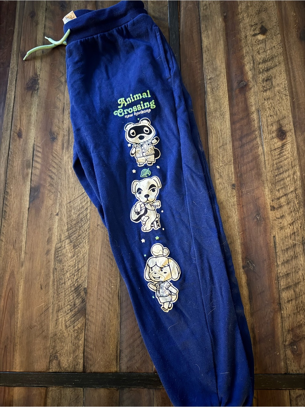 Animal Crossing Navy Blue Jogger Pants with Character Print